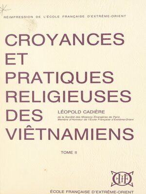 cover image of Croyances et pratiques religieuses des Viêtnamiens (2)
